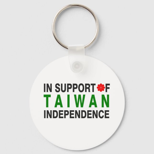 Porte-clés Pour l'indépendance de Taïwan (Recto)
