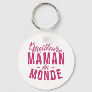 Porte-clés pour Mère - Meilleure Maman du Monde Keychain
