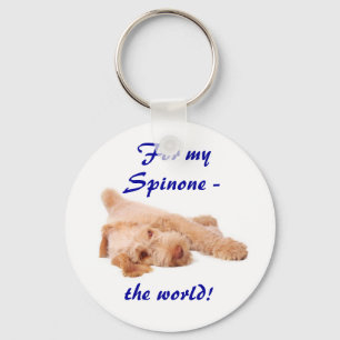 porte-clés - "pour mon Spinone - le monde !".