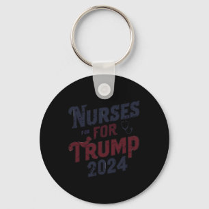 Porte-clés Pour Trump 2024 Les infirmières soutiennent Trump 