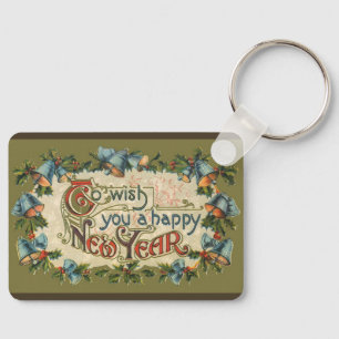 Porte-clés Pour vous souhaiter une bonne année, Vintage victo