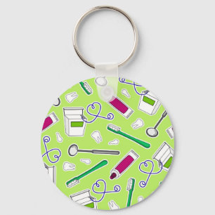 Porte-clés Pourpre mignon de vert d'amour de