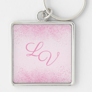 Porte-clés Poussière de Parties scintillant rose chatoyante