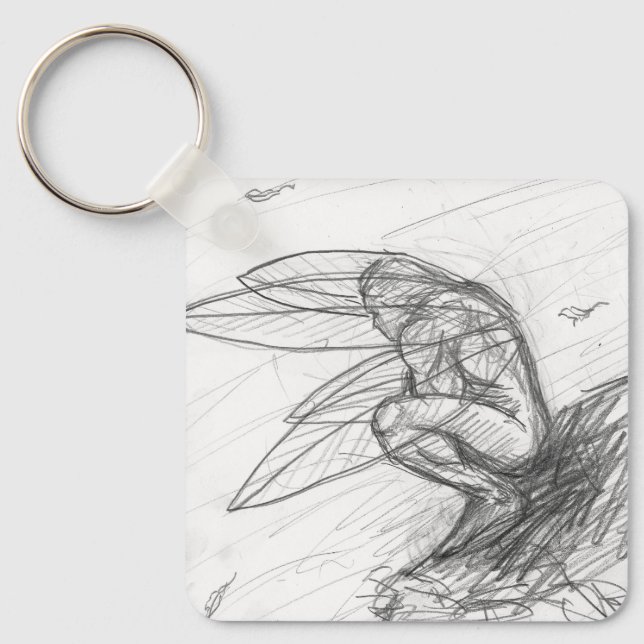 Porte-clés Poussière de Pixie dans le Vent (Recto)