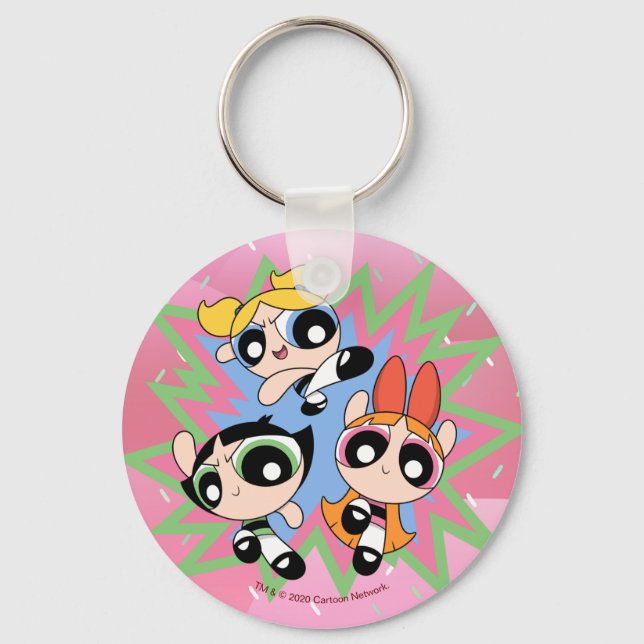 Porte-clés Powerpuff Girls Powfactor (Recto)