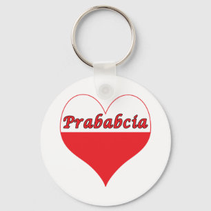 Porte-clés Prababcia Coeur polonais