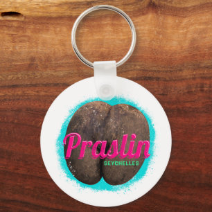 Porte-clés Praslin Seychelles Océan Indien Souvenir Vintage