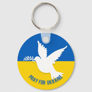 Porte-clés Pray for Ukraine Keychain