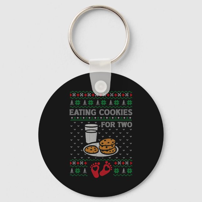 Porte-clés Pregnancy New Mom Baby Pregnant Christmas Matching (Recto)