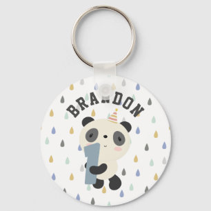 Porte-clés Premier Anniversaire de Cute Panda