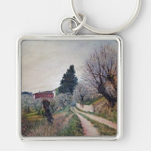 Porte-clés PREMIER PRINTEMPS EN GOUVERNALAIS / Paysage Toscan (Devant)