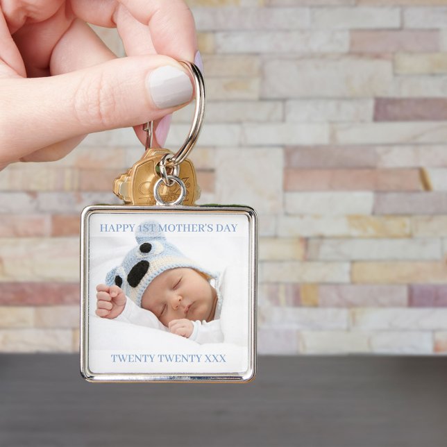Porte-clés Première Fête des mères Année personnalisée et béb (Créateur téléchargé)
