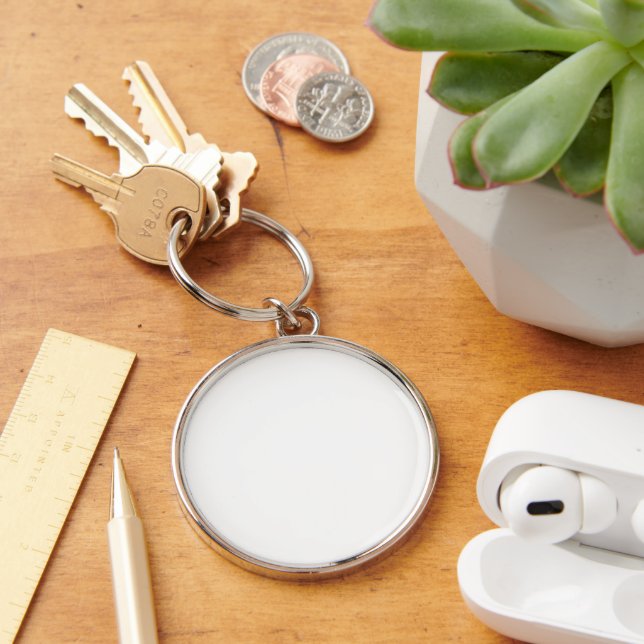 Porte-clés Premium Durable de Forme Rond Classique (Bureau)