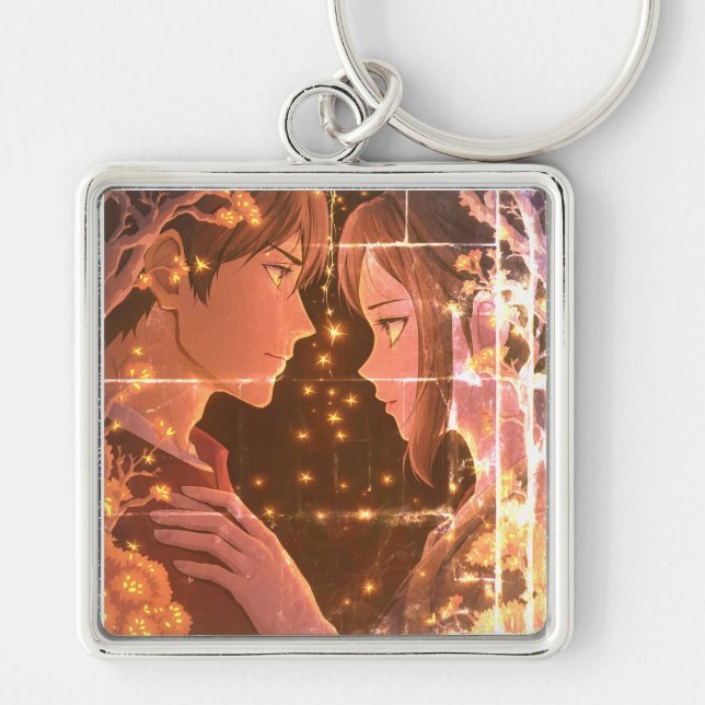 Porte-clés Premium Square Keychain – Sleek, Stylish & Durable (Devant)