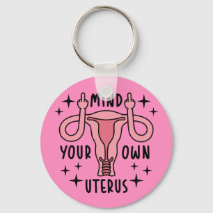Porte-clés Prenez soin de votre propre Uterus Feminist Pro Ch