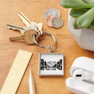 Porte-clés Prenez une citation Hippique paysage montagnard mo