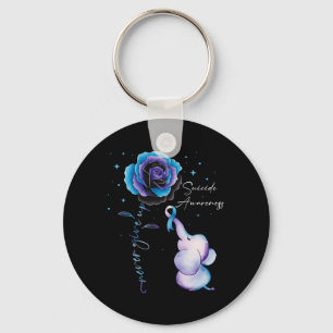 Porte-clés Prévention Sensibilisation Éléphant Suower Bleu Ve