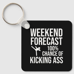 Porte-clés Prévisions de week-end - 100% de chances de déchir