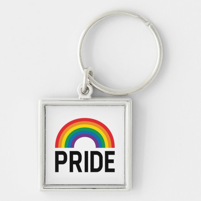 Porte-clés Pride arc-en-ciel (Devant)