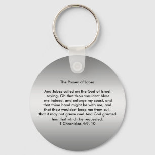 Porte-clés Prière de porte - clé de Jabez
