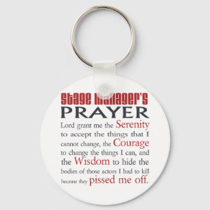 Porte-clés Prière du gestionnaire de scène