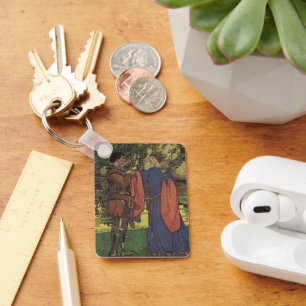 Porte-clés Prince Chevalier Héros Vintage Armure Brillante Pr