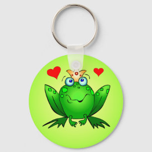 Porte-clés Prince de la grenouille Porte - clé avec les coeur