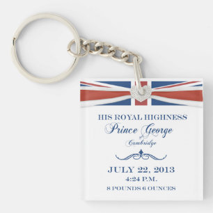 Porte-clés Prince royal George Commemorative Keychain de bébé