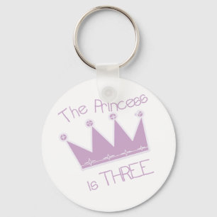 Porte-clés Princess Crown 3e Anniversaire Tshirts et cadeaux