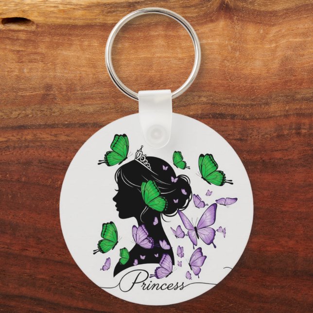 Porte-clés Princesse & "Do What You Love" Keychai double face (Recto)