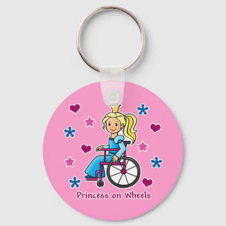 Porte-clés Princesse en fauteuil roulant