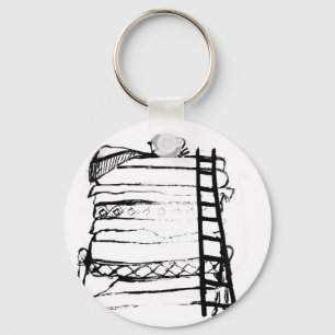 Porte-clés Princesse et pois