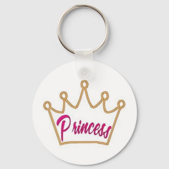 Porte-clés Princesse porte - clé par Lillianmadison.com (Recto)