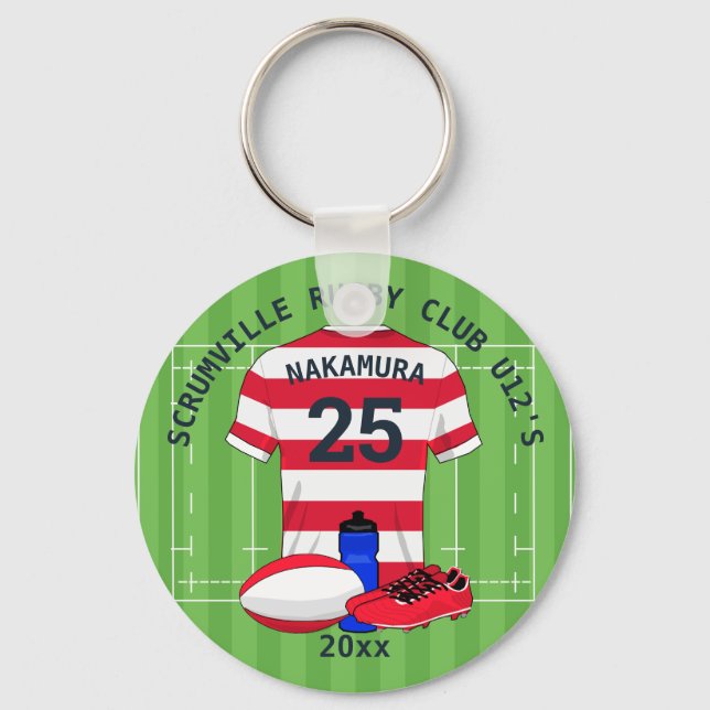Porte-clés Prix de l'équipe de rugby à XV (Recto)