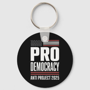 Porte-clés Pro Democracy Anti Project 2025 Trump 2025