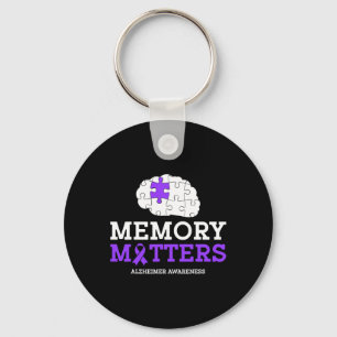 Porte-clés Problèmes de mémoire Heimer Purple Ribbon Heimerhe