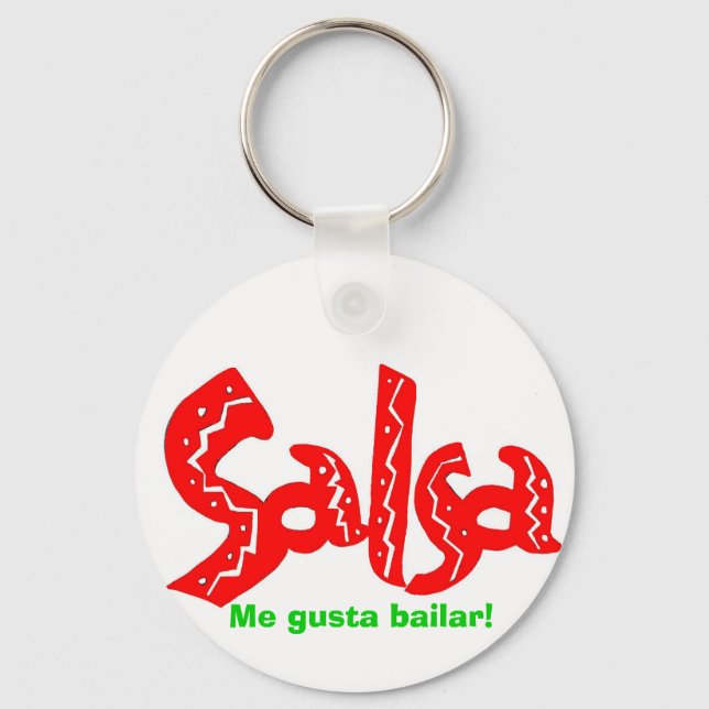 Porte-clés Produits du logo Salsa Dance ! (Recto)