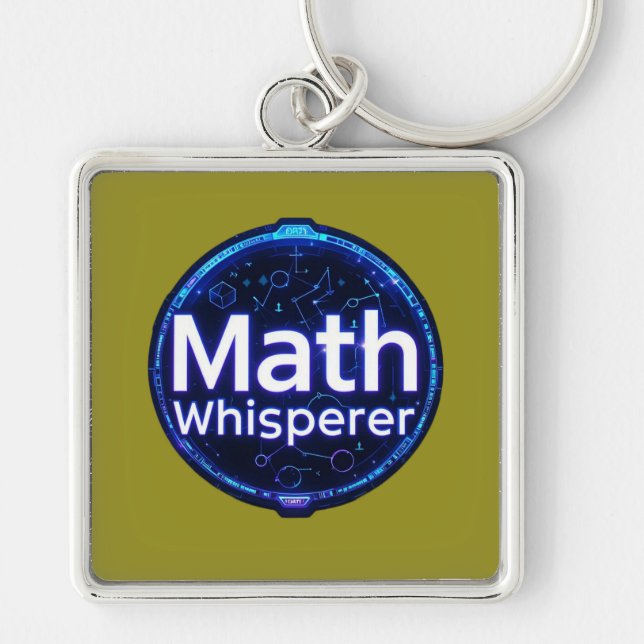 Porte-clés Prof de maths chuchoteur de maths (Devant)