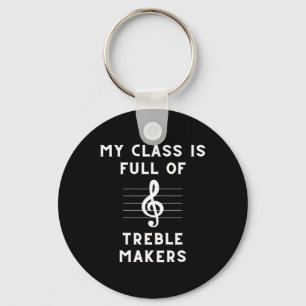 Porte-clés Prof de musique drôle clé de sol