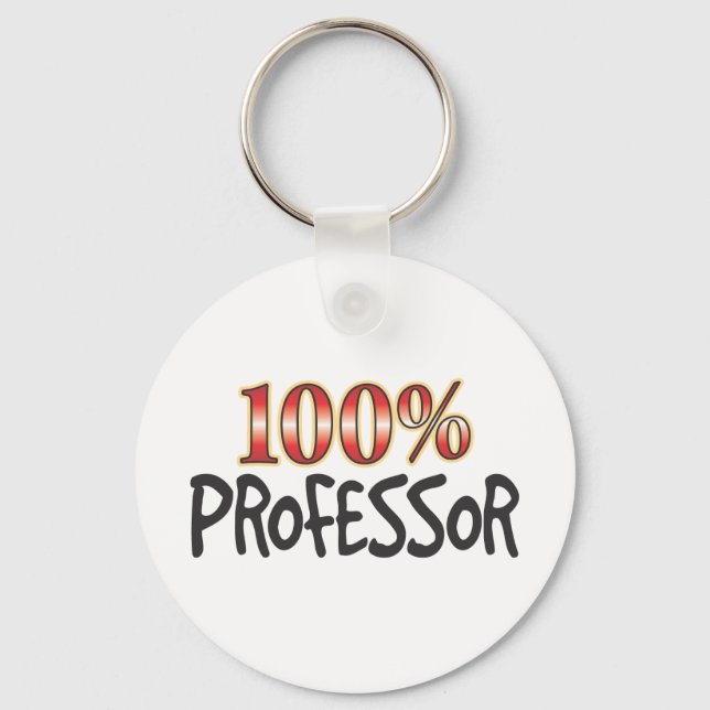 Porte-clés Professeur 100% (Recto)