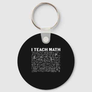 Porte-clés Professeur de mathématiques J'enseigne les mathéma