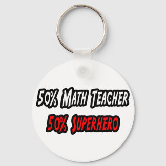 Porte-clés Professeur de mathématiques / Superhéros
