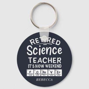 Porte-clés Professeur de sciences à la retraite C'est le week