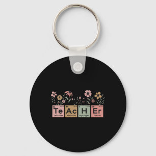 Porte-clés Professeur de sciences Tableau périodique Floral P