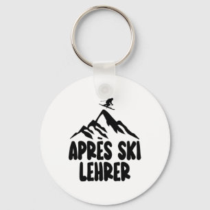 Porte-clés Professeur de ski après Hütengaudi Tenue Femmes Ho