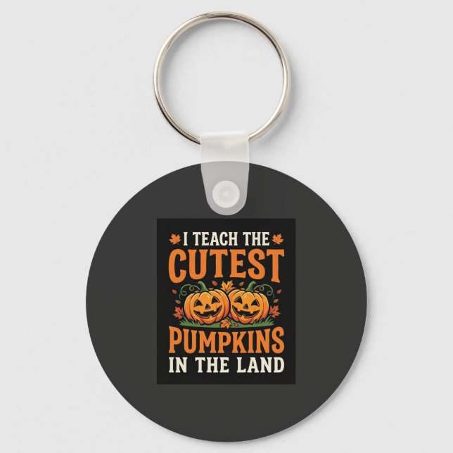 Porte-clés Professeur d'Halloween Citrouilles les plus mignon (Recto)