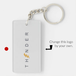 Porte-clés professionnels minimalistes logo simple