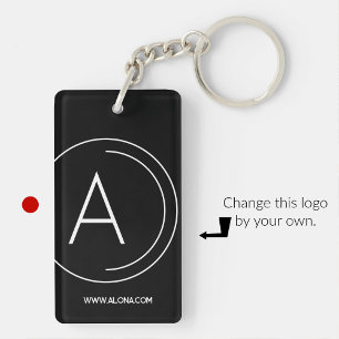 Porte-clés professionnels minimalistes logo tout n