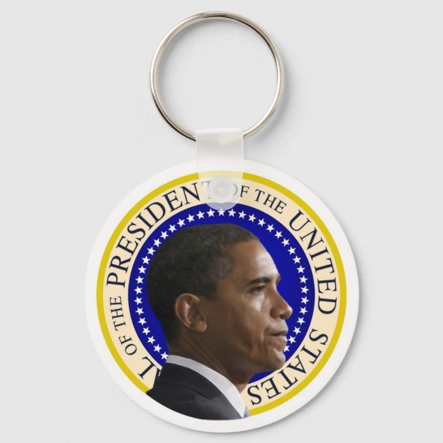 Porte-clés Profil du président Obama (Recto)