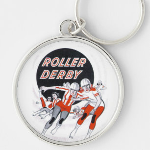 Porte-clés Programme vintage de Derby de rouleau - porte -